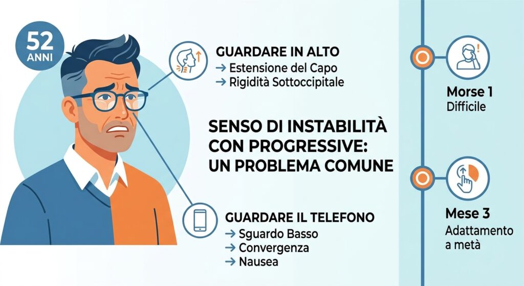 occhiali progressivi e vertigini
